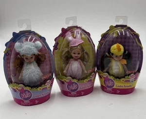 Set 3 Bambole Sorella Barbie Mattel Kelly 2008 Tema Pasqua Miranda Kelly Kayla - Foto 1 di 8