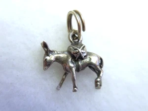 Vintage Pack Mule Sterling Silver Charm - Picture 1 of 3