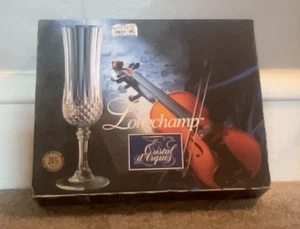 SET 4 bicchieri da vino in cristallo Crystal d'Arques LONGCHAMP Francia. Alto 7". MIB. - Foto 1 di 7