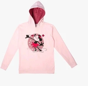 Disney Minnie Mouse Hoodie für Damen - Kapuzenpullover Sweatshirt Pullover Rosa - Bild 1 von 2