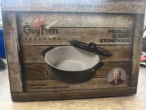 Plat à casserole ovale recouvert GUY FIERI 8" neuf (B-10) - Photo 1/3
