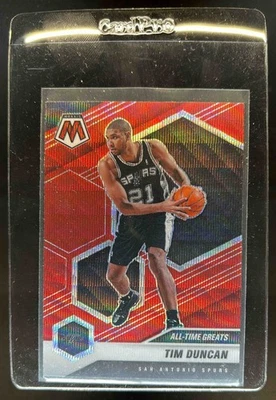 2020-21 Mosaic Tim Duncan Red Wave #289 Spurs - Image 1 of 2