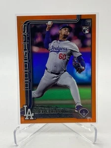 2025 Topps Serie Dos Edgardo Henríquez RC Lámina Naranja #D 20/25 SP DODGERS - Imagen 1 de 1