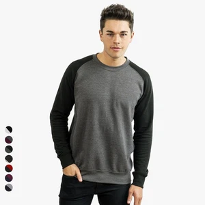 JUST HOODS - Felpa da baseball unisex maglione pullover uomo donna taglio retrò - Foto 1 di 11