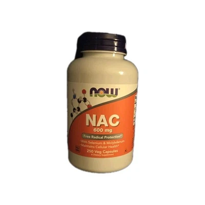 Now Foods NAC 600 мг 250 растительных капсул - Изображение 1 из 3