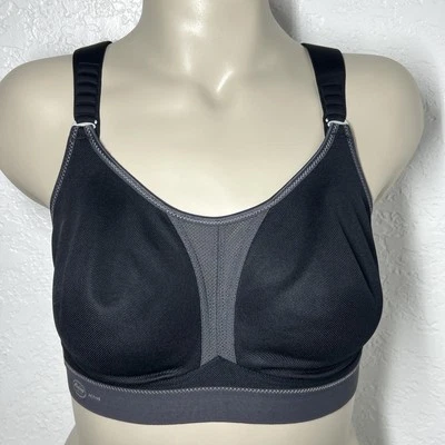 Sujetador deportivo Anita Active Dynamix Star 36D negro inalámbrico sin relleno cobertura trasera Foto 1 de 4