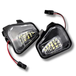 Volkswagen Passat Puddle Light Set LED White 10-15 Wing Mirror Courtesy - Picture 1 of 12
