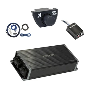 Kicker KEY5001 500W Mono Amplifier, Remote, Install Kit, Stereo Output Converter - Picture 1 of 6