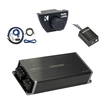 Kicker KEY5001 500W Mono Amplifier, Remote, Install Kit, Stereo Output Converter - Image 1 of 4