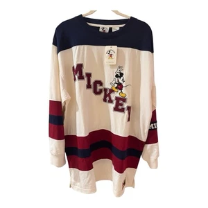RAR Disney Mickey Mouse Trikot Vintage 90er Erwachsene XL Neu mit Etikett - Bild 1 von 9