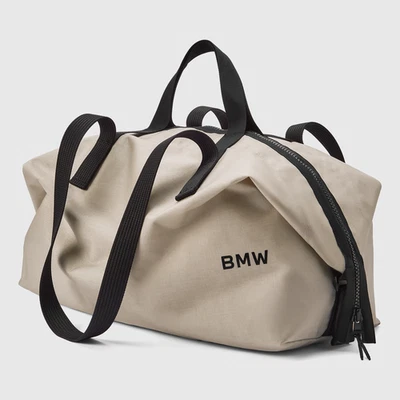 NEU BMW WORDMARK LOGO DUFFLE CARGO BAG IN BEIGE 80225B5F638 - Bild 1 von 4