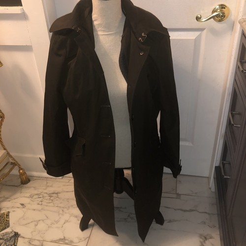 Michael Kors trench donna con cintura verde medio