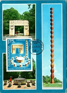 Architectural Ensemble of Jiu Romania Postage Stamp Maximum Postcard - Picture 1 of 2