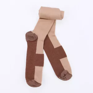 Calze a Compressione Calza Uomo Donna Supporto Gamba Polpaccio Lunga Sport Hg Rame M-2XL - Foto 1 di 13