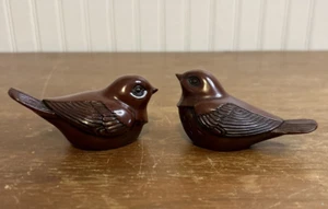 Vintage Paar Crowning Touch rote Resin Vögel Made in Taiwan R.O.C. - Bild 1 von 8