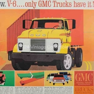 1963 General Motors GMC V6 Pickup Truck classic photo art decor vintage print ad - Picture 1 of 10