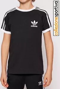 T-SHIRT BAMBINO/BAMBINA ADIDAS ORIGINALS 3-STRIPES DV2902 col. nero/bianco - Foto 1 di 3