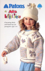 Patons "Astra Bright Ideas" Designs for Kids Ages 2-6, 734CC NOS - Picture 1 of 5