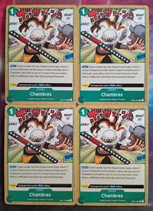 4x Chambres EB01-020 Common Englisch PLAYSET NM One Piece - Picture 1 of 1