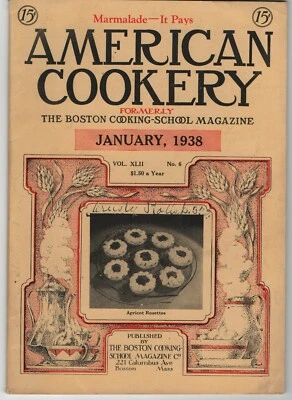 Nice Vintage Issue of the American Cookery Magazine for January 1938  — 第 1/4 张图片