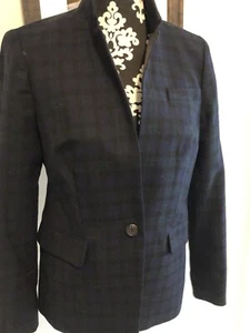 J. Crew Regent Blazer in Blackwatch Tartán kariertes Wolljacke Größe 6 Urlaub - Bild 1 von 7