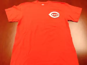 NEW MAJESTIC MLB CINCINNATI REDS RED T-SHIRT SIZE L - Picture 1 of 4