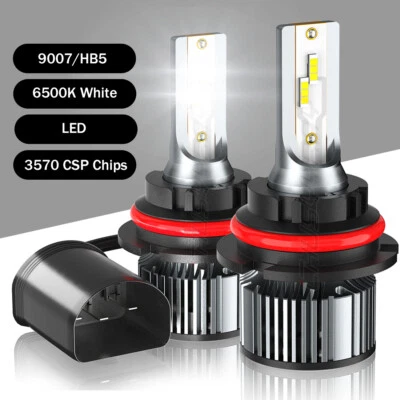 Kit de faros LED 9007 HB5 6500K blanco alto/bajo para LINCOLN Continental 1990-2002 Foto 1 de 4