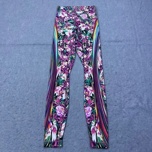 Lululemon Wunder Under Hi-Rise Tight Size 4 Spectrum Rainbow Floral Nulux W5ALES - Picture 1 of 13