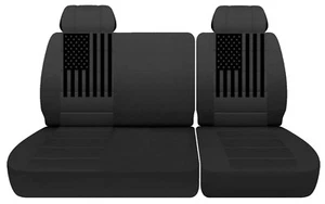 Fundas de asiento para camioneta se adaptan a Chevy C/K 1500 1988 a 1994 carbón carbón 40/60 banco dividido - Imagen 1 de 5