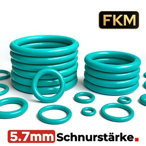 O-Ringe Dichtringe Dichtungsringe 16,6 - 558,6 mm / Schnurstärke 5,7 mm / FKM 75 - Picture 1 of 6