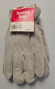 Vintage Dickies Gloves NOS Large Pile Lined Sheep Like Gray New with Tags - Picture 1 of 4