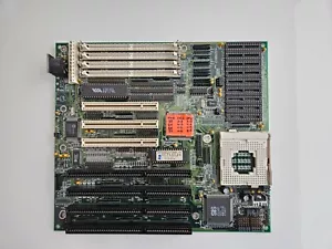 486 motherboard, socket 3, Chaintech 486SPM M104, with 60/66/83 MHz mod - Picture 1 of 1