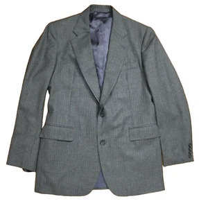 MEN'S GRAY PINSTRIPE BLAZER SUIT JACKET SPORT COAT - SIZE 42 - LORD & TAYLOR - Picture 1 of 7