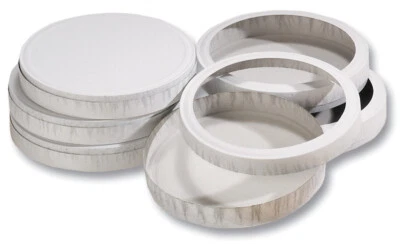 Laternendeckel - Käseschachtel, Ø: 15,3 cm, 10 Stück weiß folia 995, # 2132.2011