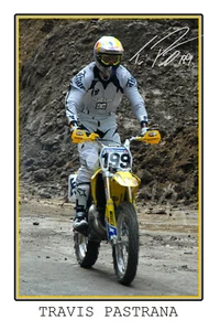 Travis Pastrana large signed 12x18 inch photograph poster - Top Quality - Picture 1 of 3