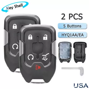 2 For 2018 2019 2020 GMC Terrain Smart Remote Car Key Fob Case Shell HYQ1EA - Picture 1 of 8