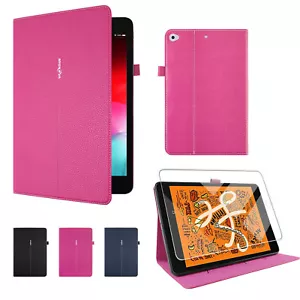 Para Apple iPad Mini 5 / Mini 4 Wallet PU Leather Smart Sleep Wake Stand Case Cover - Imagen 1 de 24