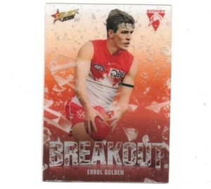 2025 FOOTY STARS BREAKOUT ACETATE SYDNEY SWANS ERROL GULDEN B 77 CARD AFL - Picture 1 of 1