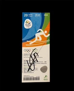 Fastest Man Alive Usain Bolt Signed Rio 2016 Olympic Ticket COA Proof Photo 4 - Picture 1 of 8