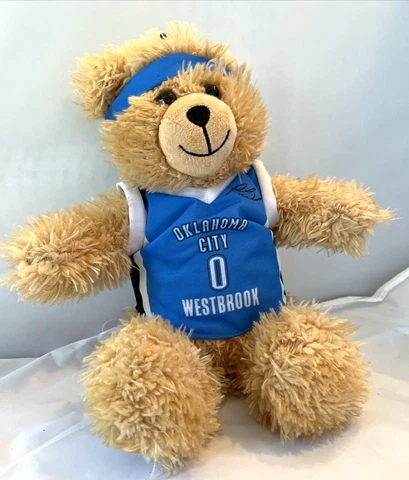 OKLAHOMA CITY WESTBROOK STUFFED PLUSH TOY BEAR, #0 JERSEY, HEADBAND, NBA, EXC.! Cover