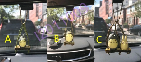 Cute Anime Totoro Swing Car Ornament Rearview Mirror Pendant Accessories トトロ Cover