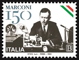 REPUBBLICA 2024 - 150º anniversario della nascita di Guglielmo Marconi (NUOVO) - Foto 1 di 1