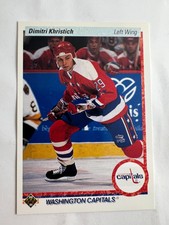 1990-91 Upper Deck Capitals Hockey Card #537 Dimitri Khristich RC Rookie