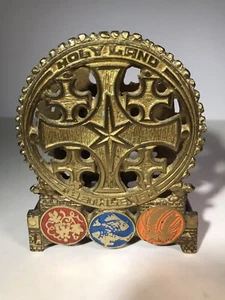 Vintage Heiliges Land - Bethlehem - massives Messing 5" Buchstaben Serviettenhalter - Bild 1 von 12