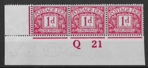 GB 1914 1d franqueo vencido SG.D2 MNH Q 21 control - Imagen 1 de 1