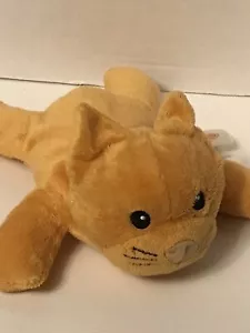 9” Largo Melissa and Doug Floppy Naranja Gatito Gatito Peluche Naranja Blanco Vientre - Imagen 1 de 8