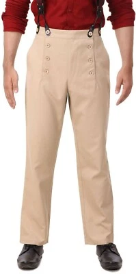 Pantalones Steampunk Gótico Victoriano Disfraz Disfraz Arquitecto Hombre Pantalones Foto 1 de 4
