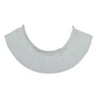 Elegant Chiffon False Collar Detachable Pleated Ruffle Solid Color Shawl Scarf