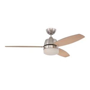 Craftmade Beltre 52" Ceiling Fan, Blades & Light Kit, Nickel - BEL52BNK3-LED - Picture 1 of 1