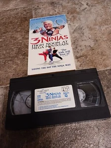 1998 Vintage 3 Ninjas: High Noon At Mega Mountain VHS Tape Movie Hulk Hogan EUC - Picture 1 of 5